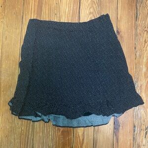 Abercrombie & Fitch Black and White Polka Dot Mini Skirt - Size S